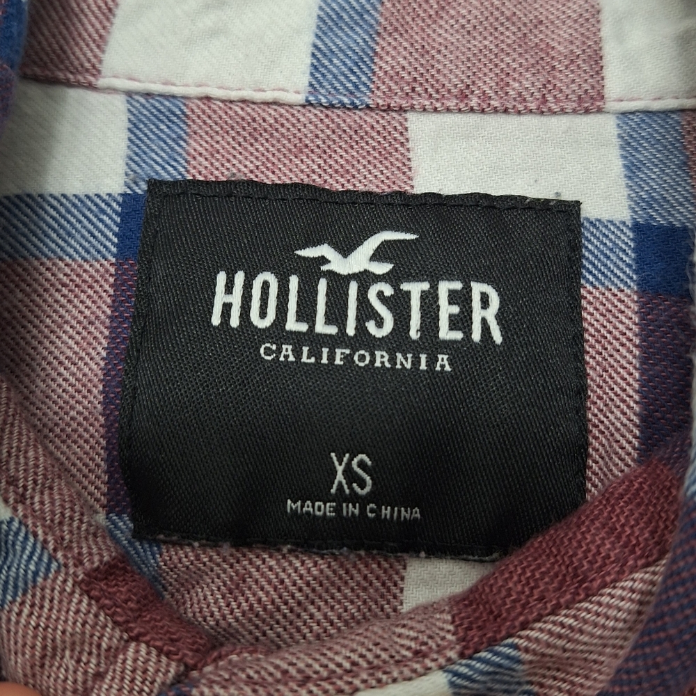 Hollister men's plaid long sleeve button down shirt - Picture 7 of 7